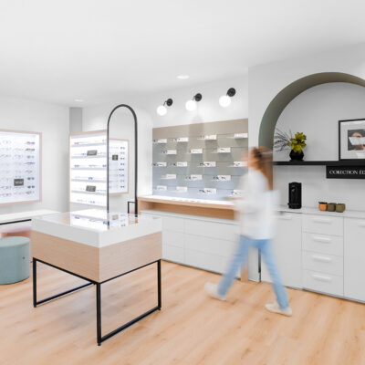 OPTO RÉSEAU – MINI SHOWROOM | Folio Design